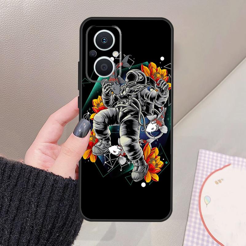 

Чехол Space Spaceman Art Funda для OPPO Reno 12 14 13 11 10 Pro 11F 12F 13F 14F 7 8 Lite OPPO Find X6 X5 X8 X9 Pro OPPO Reno13 F