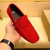 Fashion Fashion Men Casual Shoes Classic Male Loafers Handmade Suede Men's Moccasins Shoes Slip-On Flats for Man Handiness Driving Shoes