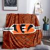 Bengals Team Logo Artwork Blanket Lightweight Flannel Bedding Blanket Perfect for Travel, Camping, Living Rooms, Offices, Sofas, Fan Christmas gift