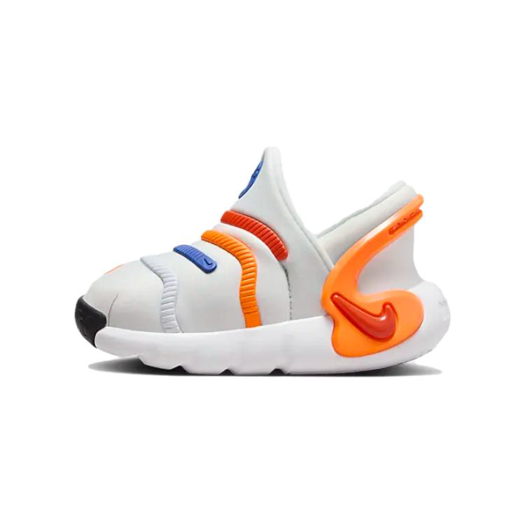 Nike Dynamo 2 Easy On Comfortable Versatile Slip Resistant Durable Low Top Walking Shoes Baby Shoes White Blue Orange FD0554-100