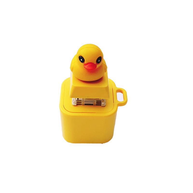 Leuchtend Gelbe Ente Ton & Licht Magnetisches Aufladen Quetschspielzeug Schlüsselanhänger