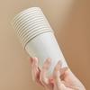 Durable Thickened White Disposable Paper Cups for Home, Office, and Coffee Use