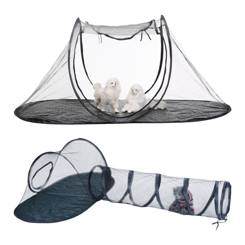 Pet Enclosure Tent Portable Breathable Foldable Outside Cat Enclosure Tent for Outdoor Travel Portable Cat Tent Dog Outdoor Tent