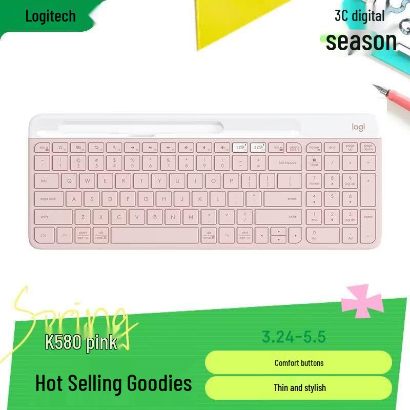 Logitech K580 Thin Multi-Device Wireless Keyboard