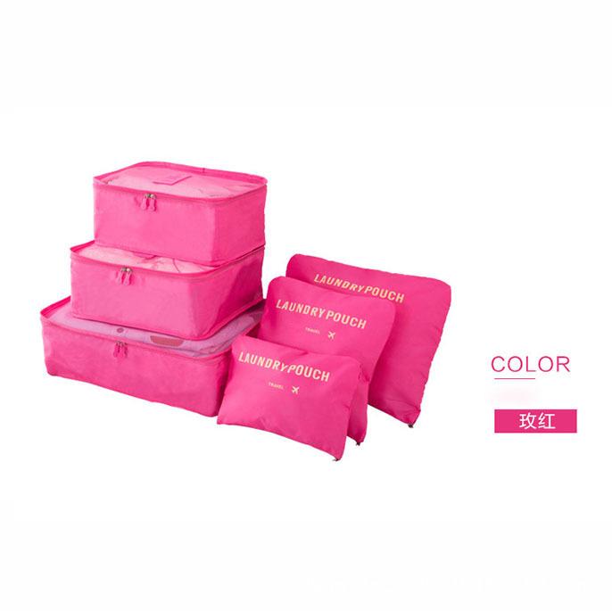 6pcs Set Travel Storage Bags Suitcase Packing Set Storage Cases Portable Luggage Organizer Clothes Shoe Foldable Organizer