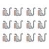 12pcs Slipper Rack Wall Mounted Shoe Storage Organizer Bathroom Slippers Drying Rack Drain Shelf Punchfree Stand Hanger
