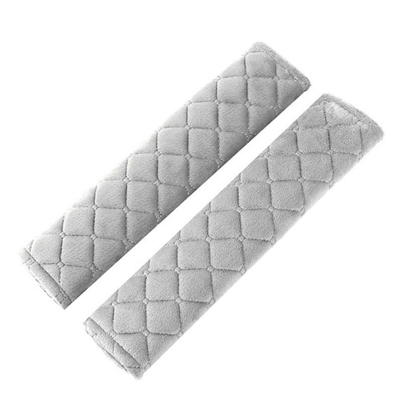 2Pcs Universal Car Seat Belt Cover Adjustable Soft Plush BackPack Strap Kids Adults Car Seat Belt Shoulder Pads Auto Accessories