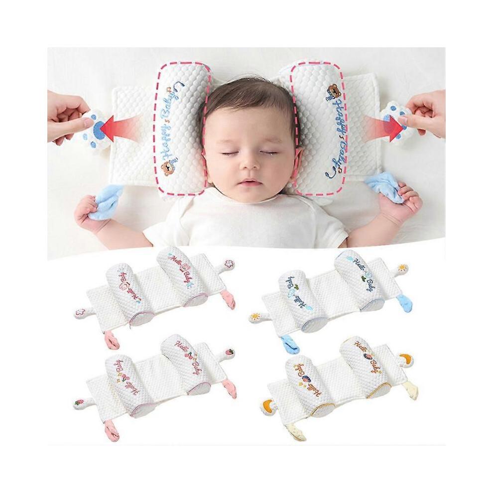 (Little Bear Baby) Newborns Baby Shaping Pillow Head Support Ergonomic Baby Pillow Prevent Flat Head Syndrome