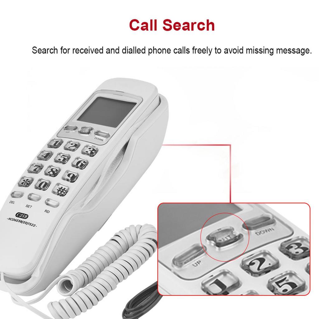 One Button Redial Wall Telephone Call Search Non Interferenc