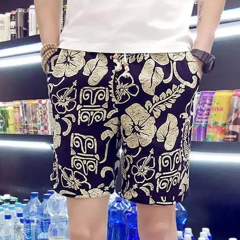 Shorts Men's Summer Beach Pants Men's Five-point Pants Casual Loose Pants Quick-drying Large Size Sports Pants