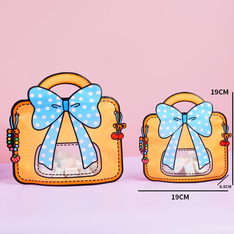 Custom Cartoon Candy & Snack Packaging Bags: Special-Shaped, Self-Sealing, Gift & School Bags