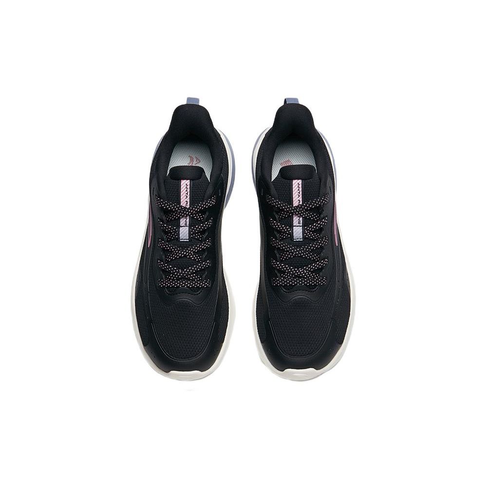Anta Shock Absorbing Non-Slip Durable Low-Top Running Shoes Women sneaker Black 122245571-5
