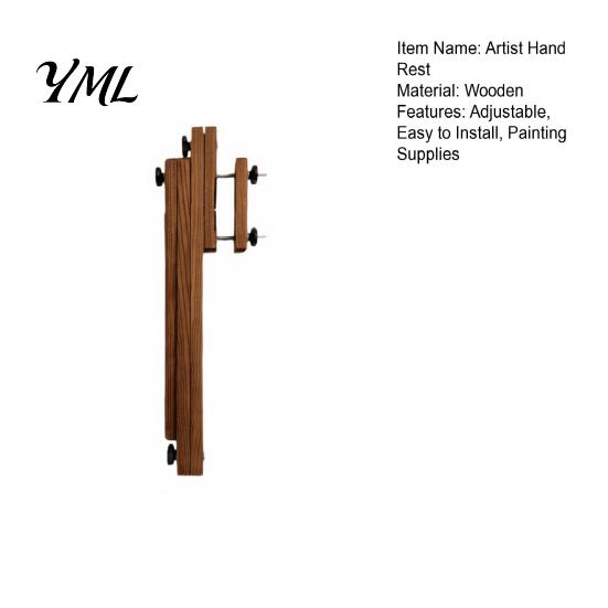 Painting Hand Stabilizer Adjustable Artist Rest for Easel, Wooden Arm Steadying Device Support Bridge, Tool Detail Drawing Stick