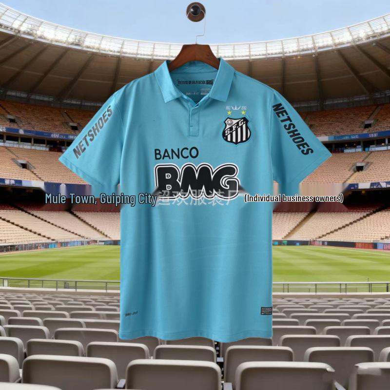 Santos 12-13 Retro Neymar #11 Trikot: Heim- & Auswärts-Kurzarm-Trikot Extra Extra Large