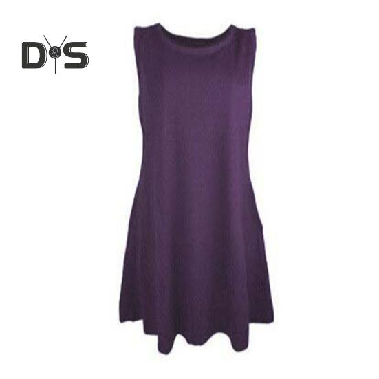 Letní minišaty s kapsami Bez rukávů A-line s kulatým výstřihem Jednobarevné nad kolena Krátké šaty na rande Plážové společenské šaty