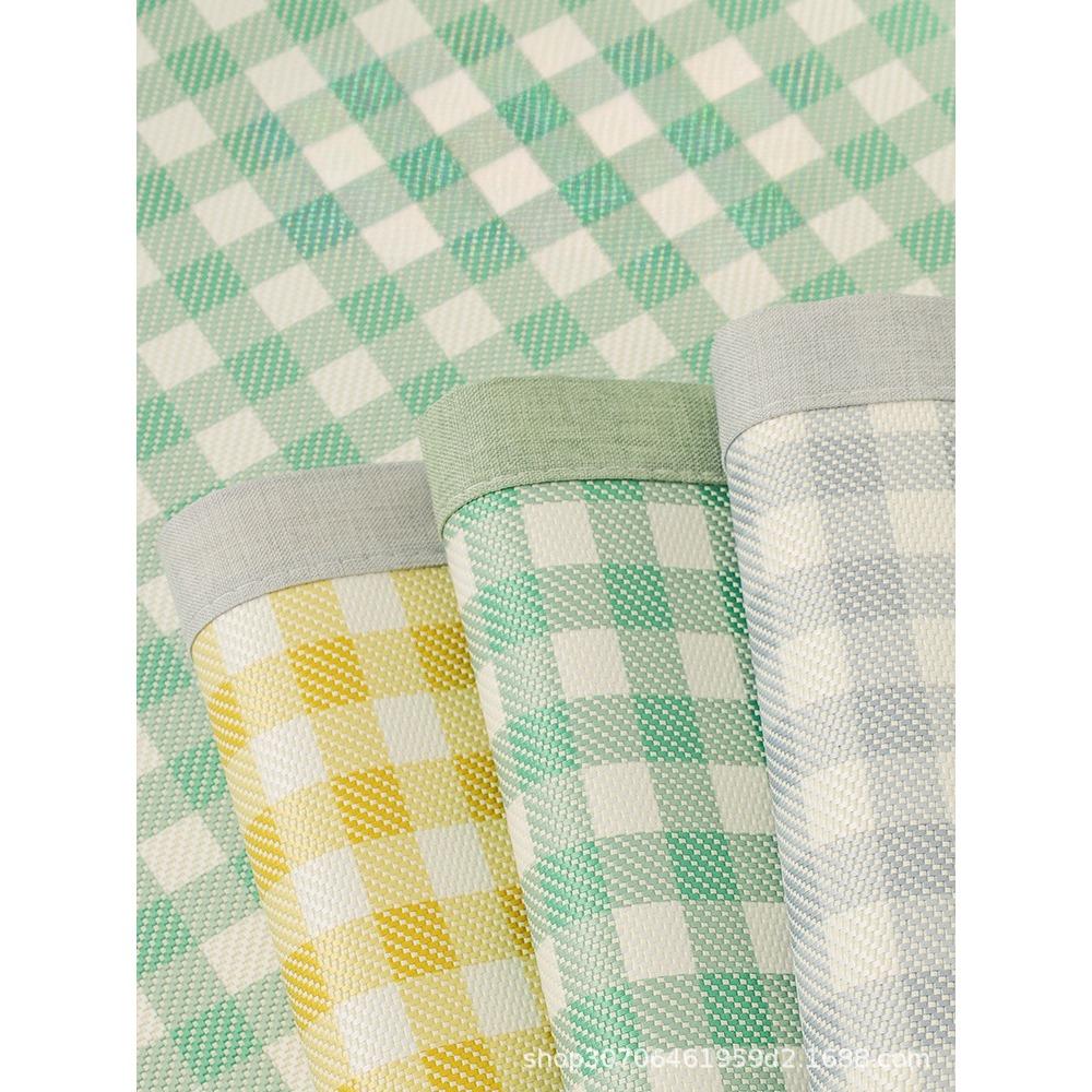 Sofa Cushion Summer Non-Slip Small Plaid Ice Silk Seat Cushion for Summer Simple Summer Style Fresh Backrest Towel Sofa Cover