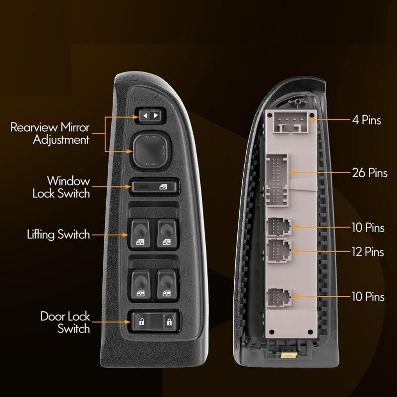 Car Power Window Switches 15883323 10398568 15109670 Electric Power Window Control Switches for 1500 2500 3500