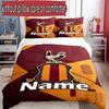 3pcs Duvet Cover Set (1*Duvet Cover + 2*Pillowcase, Without Core), Custom Name Bradford City AFC Pattern Bedding Set, Home Bedroom Decor Gift