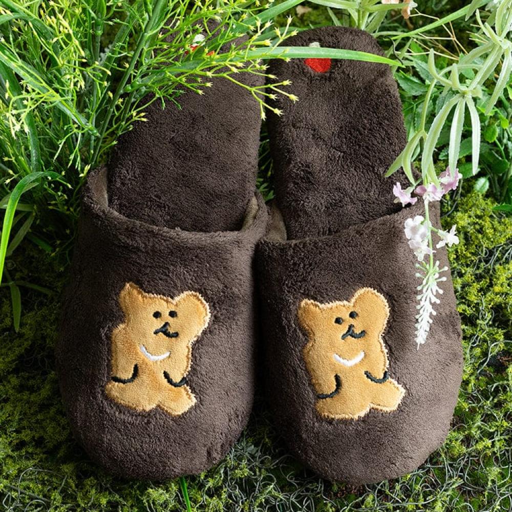 DinoTaeng BoBo in the Wood Croissant Plush Slippers