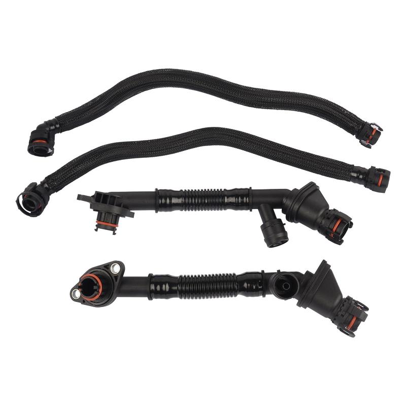 AP03 4PCS Crankcase Vent Breather Hose for BMW 550i 650i 750Li Alpina B7L X5 X6 11157575641 11157575640 11157646086 11157646087
