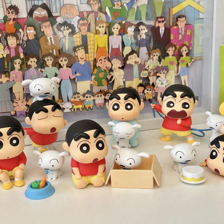 Crayon Shin-chan: Shiro's Life Blind Box Figurine - Trendy Toy Doll & Desktop Ornament Gift