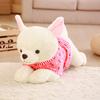 1ks 40cm Roztomilý ležící pejsek s oblečením vycpaným Soft Kawaii Kids Love Animal Plyšová hračka Krásný Teddy Dog