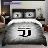 Juventus: Passion Glory Dreiteiler (1 Bettbezug + 2 Kissenbezüge, ohne Füllung) Weihnachts-Geburtstagsgeschenk Weiches und bequemes Bettwäsche-Set