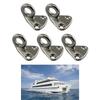 5 Pack Marine Fending Hooks Coats Hats Hooks Stainless Steel Snap Attach Rope Boat Accessories Simple Installation
