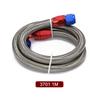 AN10 1M/1.2M/1.4M Tubo flessibile per olio con cervello in acciaio inossidabile con raccordo girevole da 0 gradi a 90 gradi installato