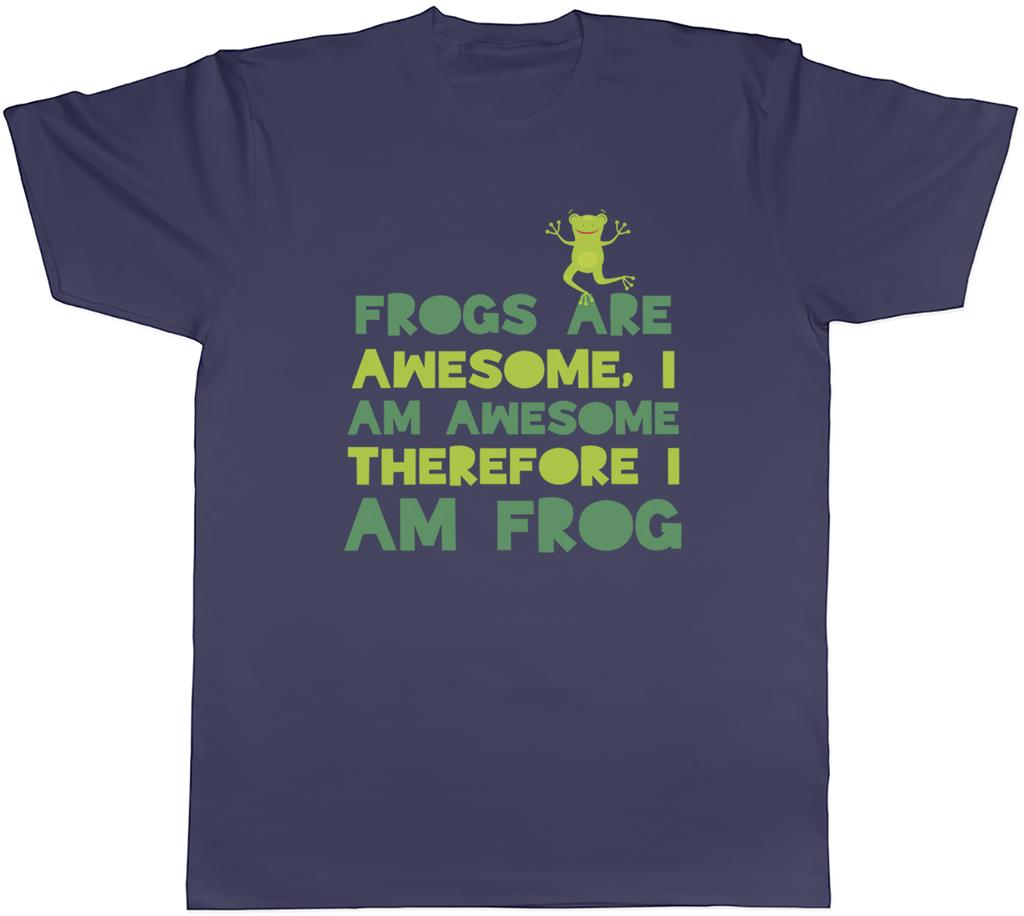 Frogs Are Awesome Mens TShirt I Am Awesome Therefore I Am Frog Tee Gift
