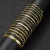 15 Stück Vintage Elegantes Goldfarbenes Herz Schlangenketten Armband Set Einfache Mehrfacharmbänder Für Frauen Mode Tägliches Tragen Schmuck Geschenk