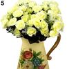 12 Kopf künstliche gefälschte Rose Blume Hochzeit Party Brautstrauß Home Room Decor