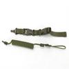 3 Color Tactical Camping Spring Rope Elastic Adjustable Double Quick Release Buckle Safety Anti-lost Sling Strap For