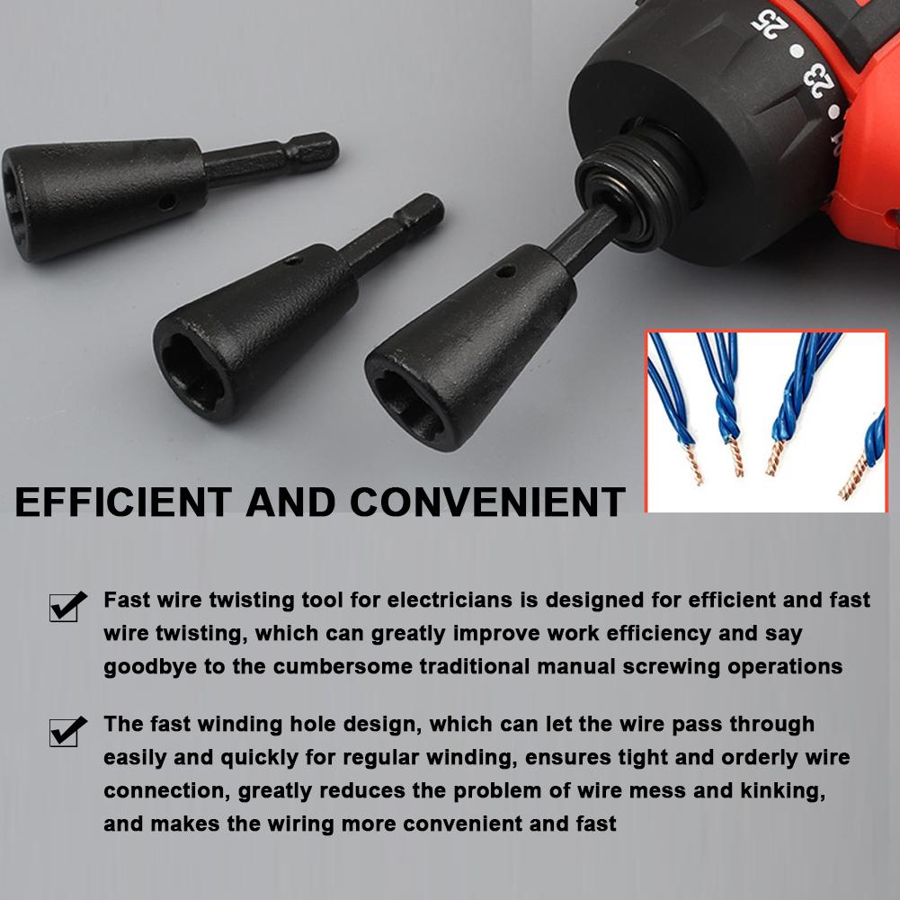 Electrician Wiring Connector Terminal Quick Connector Automatic Wire Twisters Power Drill Drive