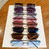 Trendy Borderless Sunglasses Women Luxury Designer Vintage Style Chic Frameless Metal Eyewear