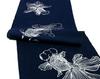 Dyed Anbo Hand Towel Demekin Anbo Navy Authentic Dyed Cotton Tokuoka Made in Japan 35cm x 100cm "Ryukin Blue" 100%