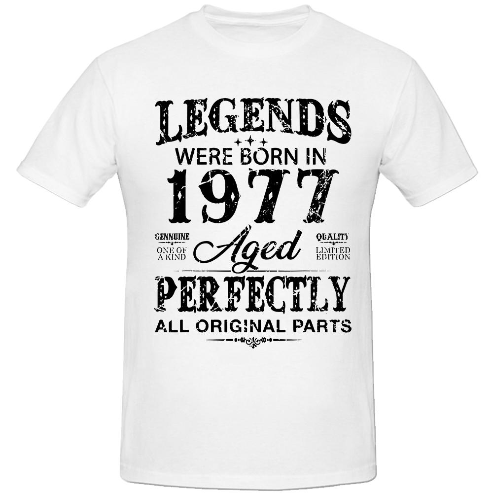Vintage 1977 Funny 47 Years Old Men and Women 47th Birthday T Shirts Graphic Boyfriend Husband Streetwear Gifts Summer T-shirt