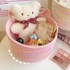 Cartoon Cat Ear Desktop Woven Storage Basket