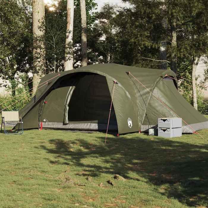 VidaXL Family Dome Tent 6 Person Olive Green Waterproof 4009470
