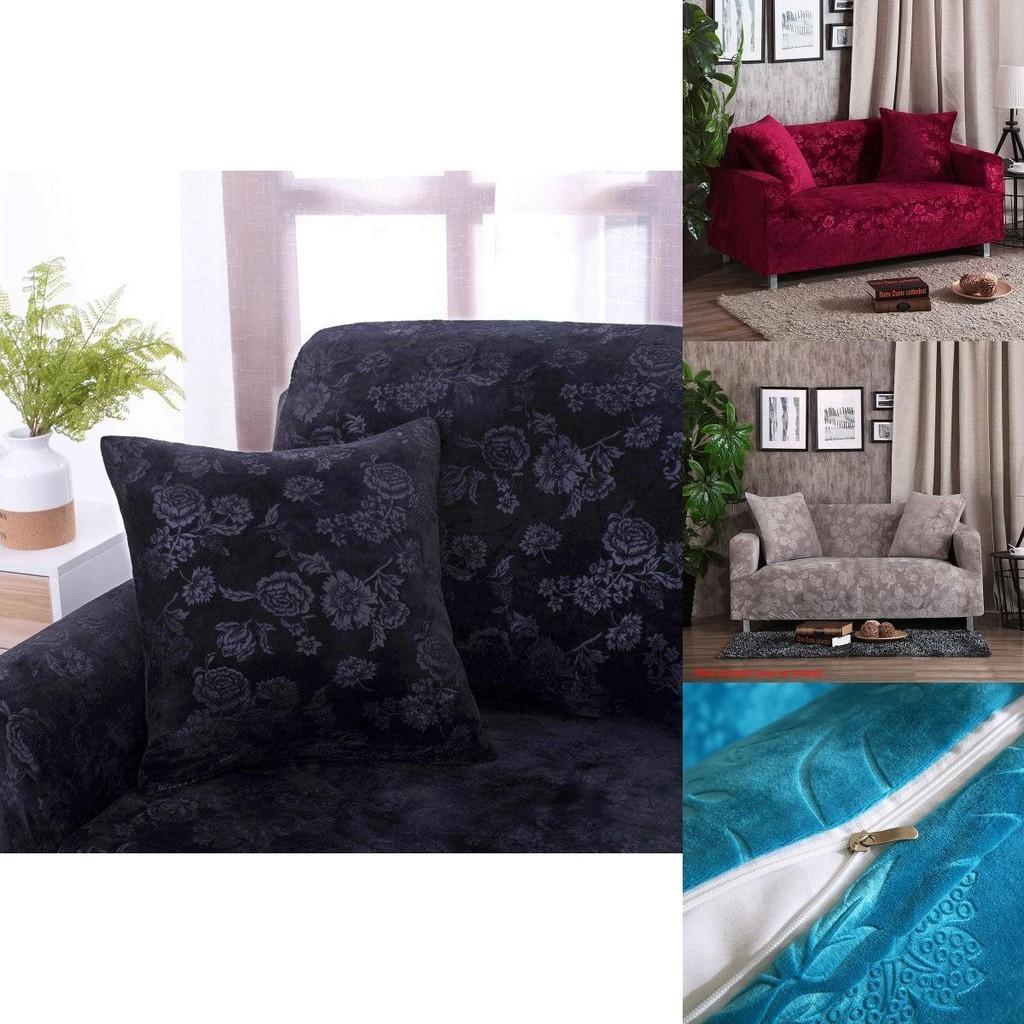 Plush Stretchable Sofa Cover Slipcover Great Elasticity Wrinkle Resistant