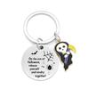 Stainless Steel Halloween Pumpkin Ghost Keychain Pendant