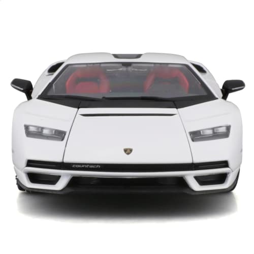 Bburago 1/24 Scale Lamborghini Countach LPI 800-4 White / Diecast Model Car, Finished Product, 18-21102 WT