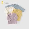 TONGTAI Newborn Jacquard Cotton Side-Opening Bodysuit