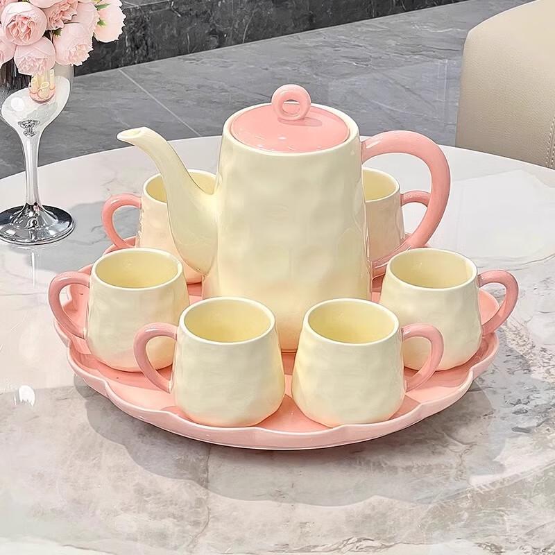 Elegant Nordic Cream Style Ceramic Tea Set