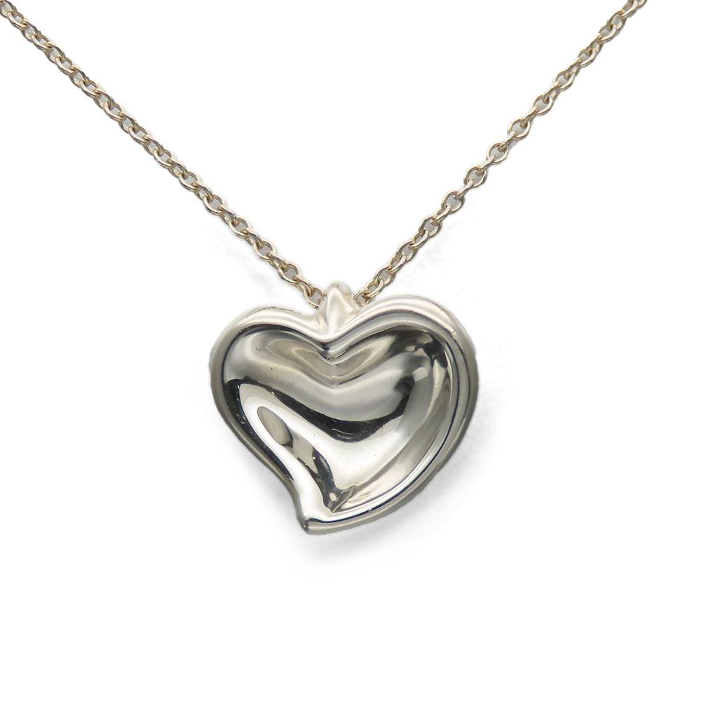 Used TIFFANY&Co. Necklace Curved heart Silver925 4.3g Silver El Saperetti