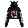 Attack on Titan Women's Cat Ear Crop Hoodie