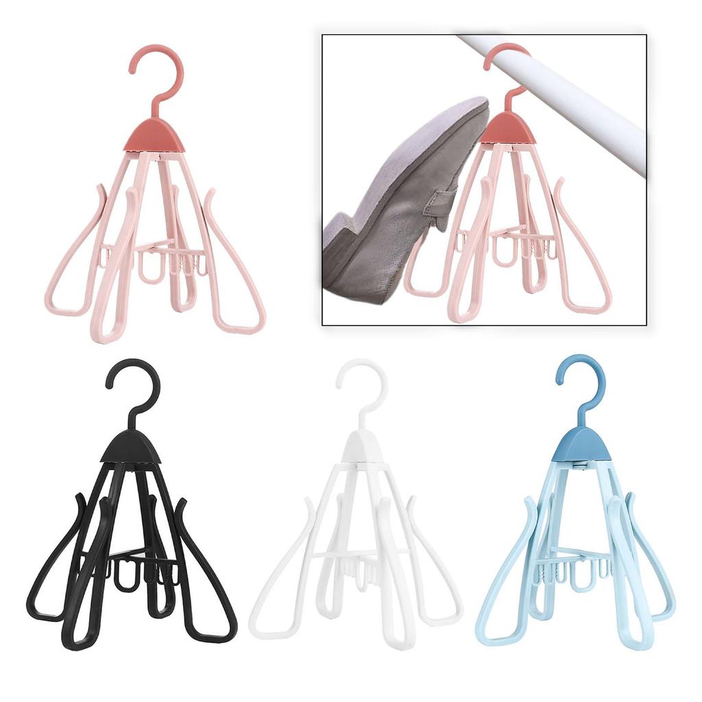 Shoe Organizer Bedroom Foldable Easy to Store Versatile Home Decor Storage Home Multifunctional 360° Rotatable Shoe Drying Rack