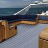 Folha de Deck de Iate em EVA Faux Teca de 6mm – Tapete Almofada Antiderrapante para Piso de Barco