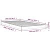 823455 vidaXL Bed Frame White 100x200 Cm Solid Pine Wood