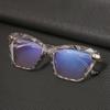 Square Cat Eye Oversized Eyeglasses Women Multi-section Trending Brand Design Optical Computer Computer Goggles Glasses